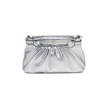Clutch argento effetto arricciato Swish Jeans Eliza, Borse e accessori Donna, SKU b514000121, Immagine 0